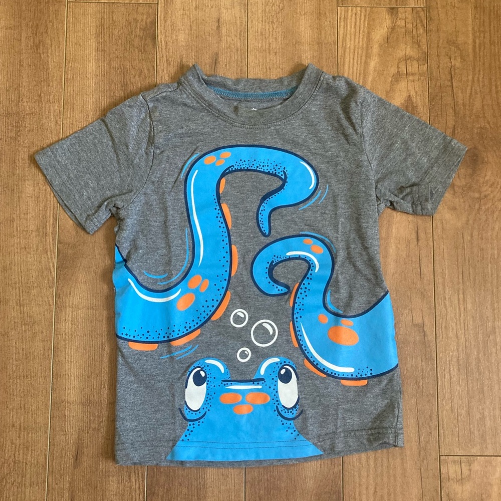 Kids 3T Grey Octopus tshirt